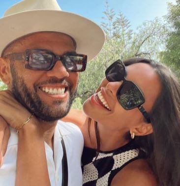 Joana Sanz and Dani Alves dated for two years before they walked down the aisle.